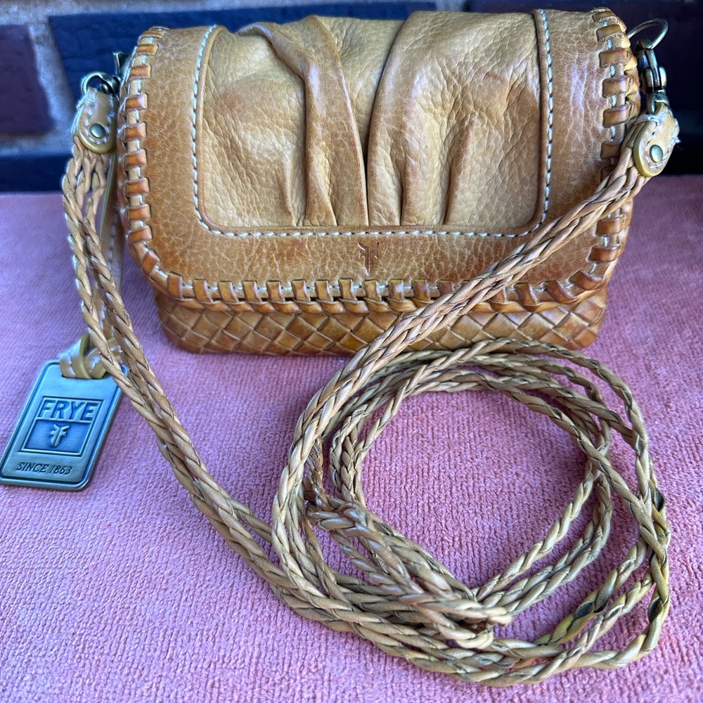 Frye mini leather crossbody with multiple braided straps - Picture 4 of 11
